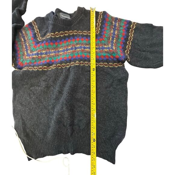 VTG Christopher Hayes Grandpacore Wool Knit Sweater Men’s Large Made in Scotland - Picture 8 of 16